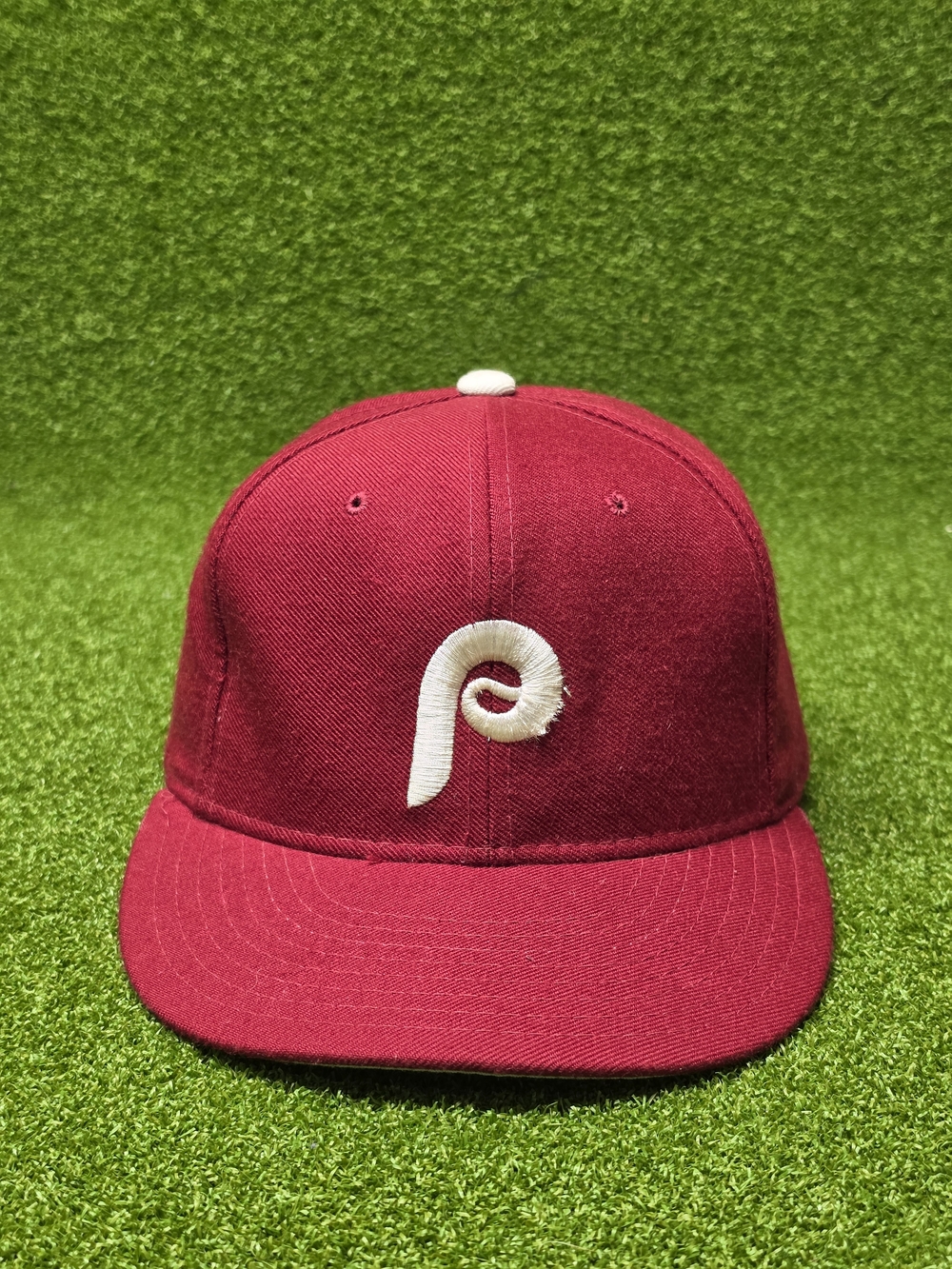 Vintage Philadelphia Phillies Fitted Hat New Era 7 1/4 Diamond Collection
